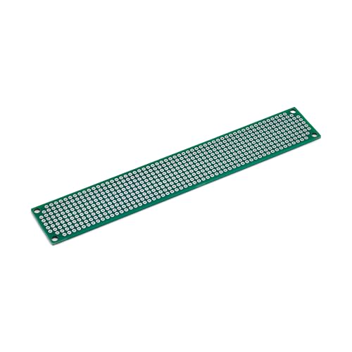 SchmalzTech Double Sided LF HASL Perf Board, PCB Board, Electronic Circuit Board for DIY Prototype Circuit, FR4, Plated Through Hole Solder Prototype Board, ST-PERF-1-6 (1\" x 6\") - Thumbnail 2