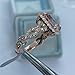 Cubic Zirconia Rings Gold Boho Wedding Engagement Ring Statement Fashion Index Finger Rings size 7 Anniversary Birthday Gifts for Women