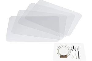 Clear Placemats Set of 4 - Keep Your Table Pristine