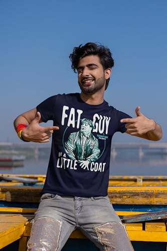 Tommy Boy Movie Little Coat Adult Navy Short Sleeve American 90s Comedy Film Vintage Style Graphic Tees3