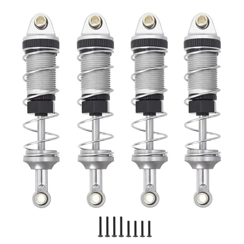 RC�J�[�p�[�c�A�N�Z�T���[ For MJX For HYPER For GO 14301 14302 14303 1/14 RC�J�[�p�[�c ���^���t�����g���A�����I�C���V���b�N�A�u�\�[�o�[ ����60MM(Silver)