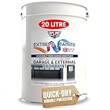 TRADE SUPPLIES UK - Extreme External Garage Door Paint - Gloss Enamel for Metal & Timber Door - Corrosion & Rust-Resistant - Post Office Red 20