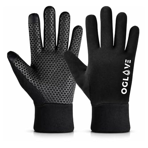 OGLOVE Waterproof Thermal Sports Gloves for Kids, Touchscreen Sensitive Field Gloves for Football, Soccer, Rugby, Mountain Biking, Cycling, Running, Lacrosse and More, Kids Large 11-12Y