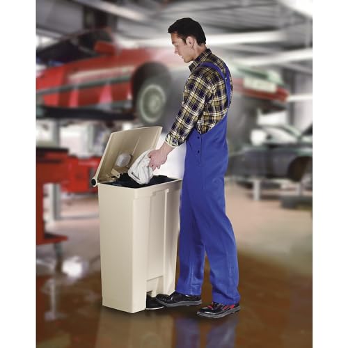 Contenedor de basura Rubbermaid Step-On 12 gal blanco miniatura 2
