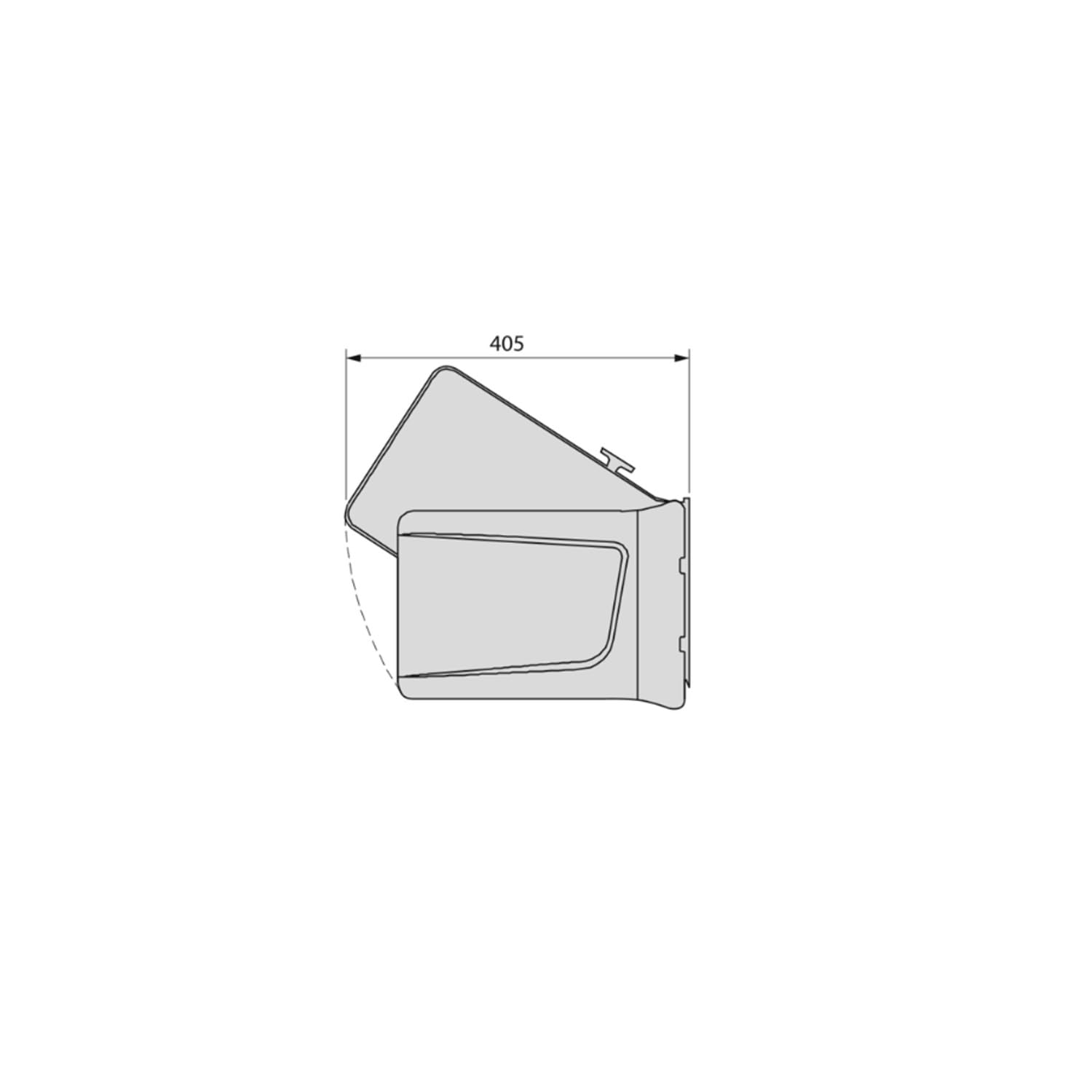Avilia Cubo de basura extraíble para debajo del fregadero, 15 l, cubo de basura de interior con apertura y tapa automática, gris antracita, de plástico, 34,5 x 25 x 28,5 cm