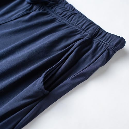 Mens Ultra Soft Pajama Pants Drawstring, Stretch Sleep Pant with Pockets Lightweight & Cozy Lounge Pj Bottoms for Men4