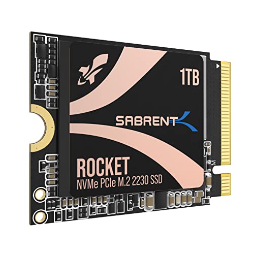 SABRENT 2230 M.2 NVMe Gen 4 1TB SSD 4750MB/s Read PCIe 4.0 X4 Internal Solid State Drive Compatible with Steam Deck