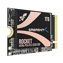 SABRENT Rocket 2230 1TB NVMe SSD PCIe Gen4 M.2 2230 Internal SSD for Steam Deck, Surface Pro, ROG Ally Up to 5000 MB/s Gen4 x4 Speed, DRAM-Less HMB Design [SB-2130-1TB]