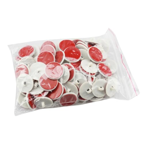 Warmhm 100 pezzi Mini Dischi Autoadesivi per Appendere Poster con Ganci Adesivi Resistenti Accessori per Asta Soffitto Cartelli e Bandiere Piccole