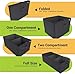 MIU COLOR Trunk Organizer for SUV, Car Organizer, Collapsible Trunk Organizer for Car, Non-Slip Bottom, Storage Organizer for Sedans, Van, Jeep, Grocery, Large 3 Compartments, Black 32