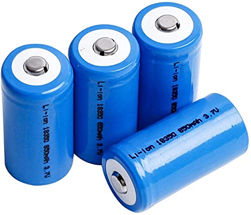 2pcs Rechargeable 18350 Battery Lithium Battery...
