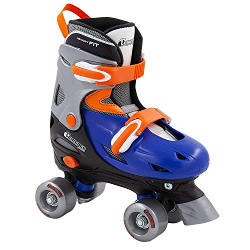 Chicago Boy's Adjustable Quad Roller Skate, Blue/Silver, Small