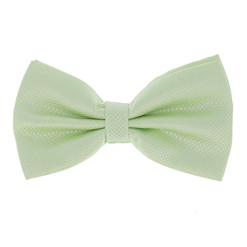 SHIPITNOW Pajarita para hombre Verde claro - 20 colores - Pajarita elegante para boda, noche