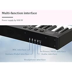 KEMNGO Piano Portable 61 Touches, Clavier de Piano électrique de Voyage Fin for Enfants débutants, Piano à Clavier… - Les Beatles, Paul McCartney, John Lennon, RIngo Starr, George Harrison KEMNGO Piano Portable 61 Touches, Clavier de Piano électrique de Voyage Fin for Enfants débutants, Piano à Clavier… – Image 6