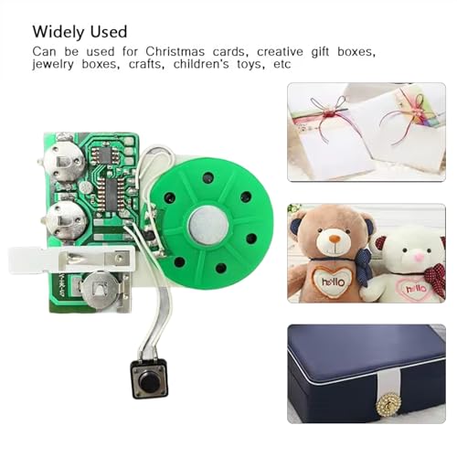 Sound Chip Modul,Grußkarten Chip,Voice Sound Chip Modul,Voice GrußKartenmodul,Lichtsensor Sound Modul,Sprachgrußkarte,Mit Knopf für DIY Feiertagskarten,Kreative Geschenke,Modellhandwerk