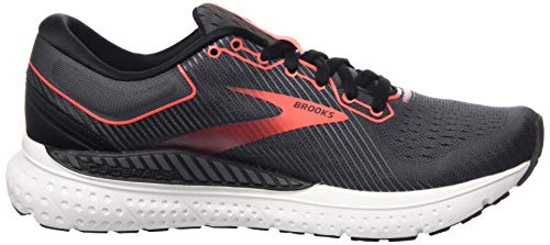 Brooks Brooks Women's Transcend 7 Running Shoe, Black/Ebony/Coral, 6.5 UK