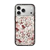 【Amazon.co.jp限定】CASETiFY コンパクト iPhone 17 Pro Max ケース [薄型軽量/耐衝撃/米軍MIL規格] - VINTAGE FLOWER MONDAY - クリア ブラック