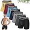EKQ Mens Underwear Boxer Briefs 7 Pack Breathable Boxers for Men with Fly Bamboo Rayon Underwear Mens Tagless Soft Trunks