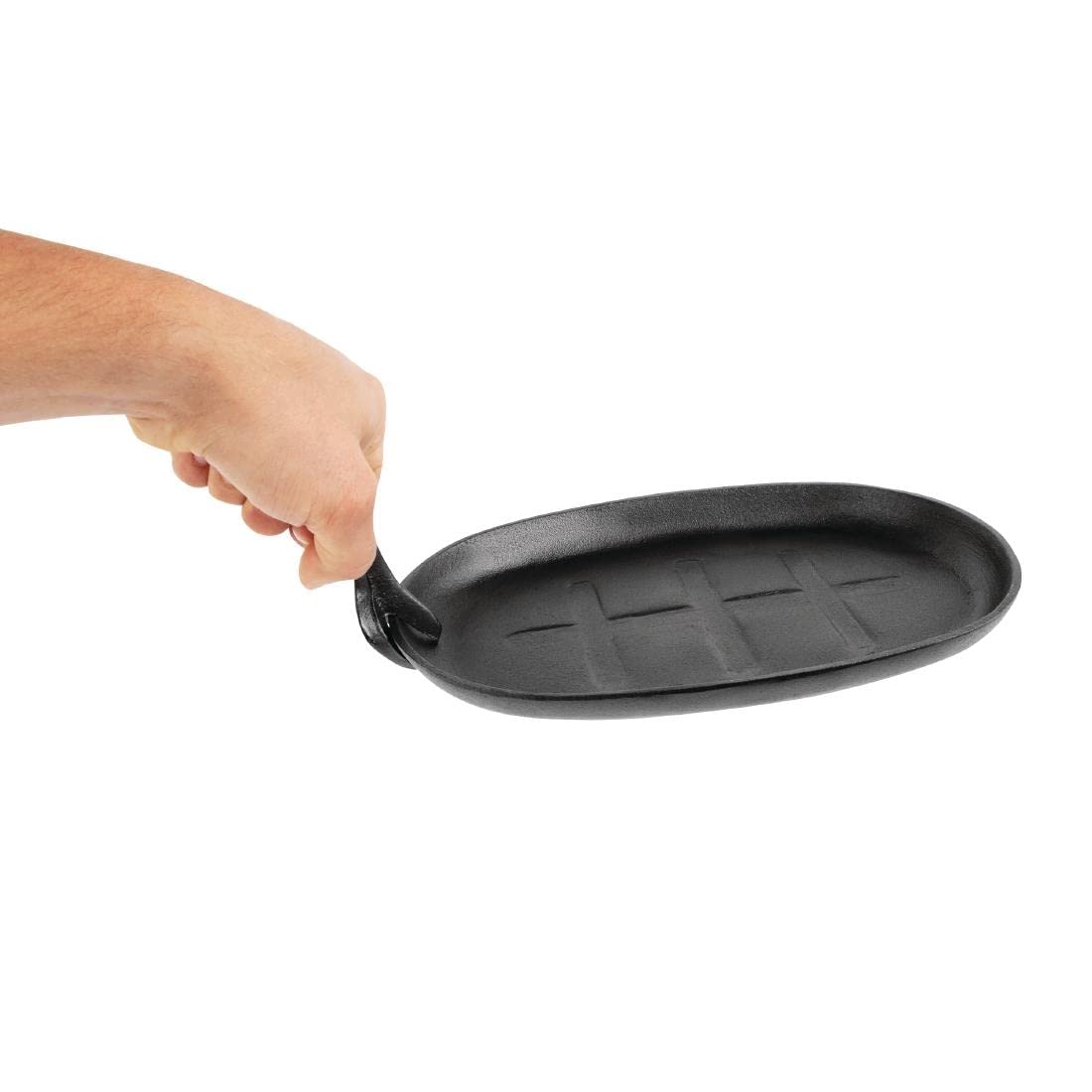 Olympia Cast Iron Sizzle Platter - 280x190mm 11x7 1/2" (CC310)