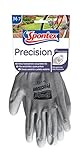 Lange Haltbarkeit Spontex Precision Handschuhe, ideal für feine Arbeiten im Trockenbereich, mit PU-Beschichtung, hohes Tastempfinden, Farbe nicht frei wählbar, Größe M, 1 Paar