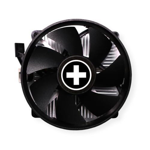 Xilence A200 AMD Ventilateur de processeur, Top Blow, 92mm Ventilateur, 89W TDP, noir/argent