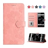 CASAFUNY 向けの ソニー Xperia XZ3 ケース 手帳型 人気 適用 エクスペリアxz3 ケース 手帳型 おしゃれ かわいい 美しい桜の柄 カバー お洒落 耐衝撃 本革レザー SO-01L SOV39 801SO スマホケース 財布型 カード収納 マグネット式 スタンド機能 軽量 6インチ(ピンク)