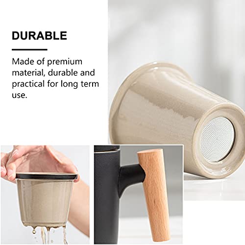 Cabilock 1 Conjunto Garrafa De Água Para Chá Canecas De Porcelana Coador De Chá Presente De Presente