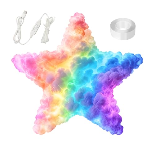 Thundercloud-LED-Lichterdecke – USB-Thundercloud-Lampen-Dekorationsset, dynamische Lichtdekoration | Eine anpassungsfähige Beleuchtungslösung für den Schreibtisch, Schlafzimmer, Wohnzimmer, Büro, Part