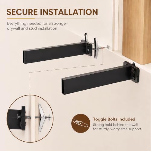 Floating Shelf Bracket for Hollow Shelf,Heavy Duty Floating Mantel Brackets by Crafterspirit - Used condition - Image 7
