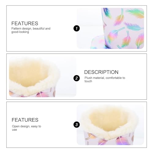 Amosfun Brillenhalter Tisch Aus Leder Und PlüSch Kompakter BrillenstäNder Und Aufbewahrungsbox FüR Sonnenbrillen Und Sichtbrillen Ideal FüR Zuhause BüRo Und Schreibtischdekoration 4.92X4.61X3.19In