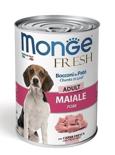 Monge Fresh Cibo umido per cani adulti Patè di Maiale