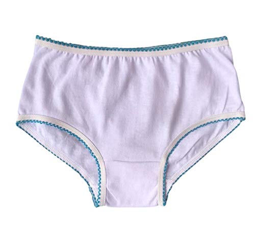 Kit Com 10 Calcinha Lisa Infantil 100% Algodão (GG)