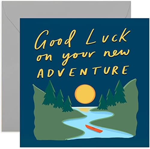 Good Luck Card Old English Co. Happy Retirement Greeting Card For Him Or Her - Gold Coworker Leaving Card