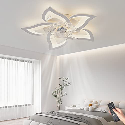 Ventilateur de plafond avec lumières silencieux pour chambre et salon moderne