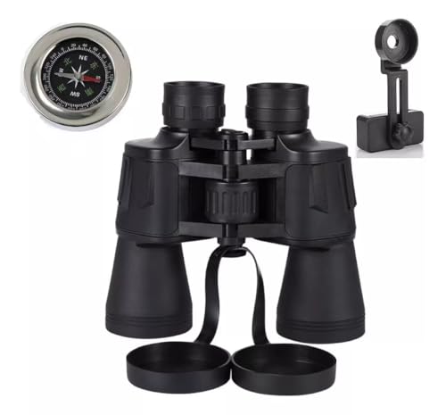 Binoculo C/Suporte 20x50 De Longo Alcance 10km Profissional (Preto)