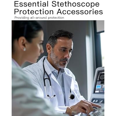 Protection Kit for Eko Core 500 Digital Stethoscope, 3 Tempered Glass Screen Protectors, 3 Silicone Protective Covers, 12 Replacement Ear Tips, Stethoscope Accessories for Eko Core 500 Daily Use