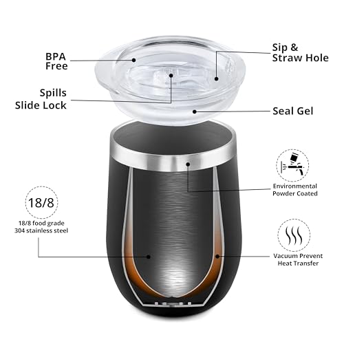 Image of CORPORATE PORIUM Customised Coffee Mug Cup Digital Display, Thermos Flasks, 350 ml, 304 Stainless Steel Travel Mug, Insulated Vacuum Thermal Mug, Leak-Proof Diwali Item