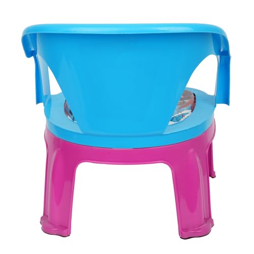 Image of Urbane Home Disney Frozen-II Kids Chair | Plastic Foldable Kids Chair | Chair for Kidsroom | School Study Stool | Baby Stool | Indoor or Outdoor Stool for Kids | Capacity 30 Kg | Sky Blue & Pink