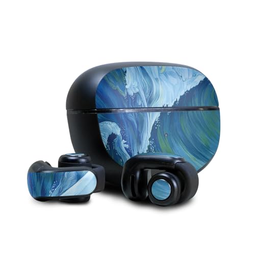 Image of Skin Compatible with Bose Ultra Open Earbuds - Perfect Wave - Premium 3M Vinyl Protective Wrap Decal Cover - Easy to Apply | Crafted in The USA by MightySkins