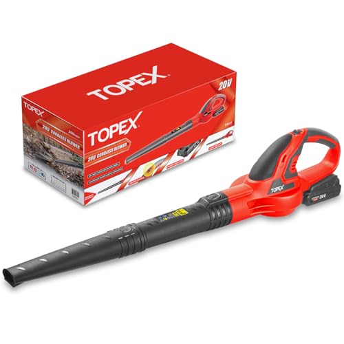 TOPEX 20V MAX Cordless Leaf Blower 200km/h Multipurpose Leaf Blower Blow for Law