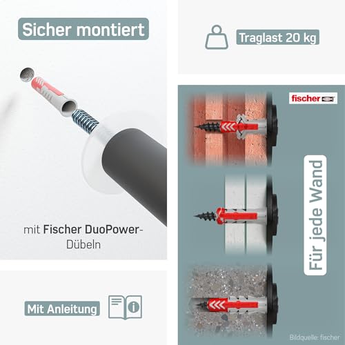 Borgen Fahrrad Wandhalterung Holz mit 20 kg Tragkraft - stabile Fahrradhalterung Wand für Rennrad, MTB und E-Bike - Schwarz Natur