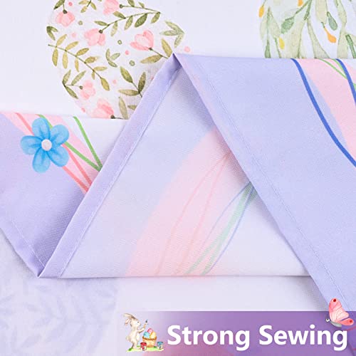 Easter Tablecloth, Spring Floral Easter Eggs Table Cloth, Rectangle 60 X 84 Inch, Outdoor Flowers Waterproof Tablecloths, Spill Proof Table Cover For Party Picnic Holiday Kitchen Dining Room Decor #TOP6