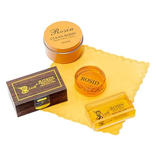 Paquete de 2 Resina Violin, Fansjoy Colofonia Natural con Estuche, para Violín, Viola y Violonchelo Arcos