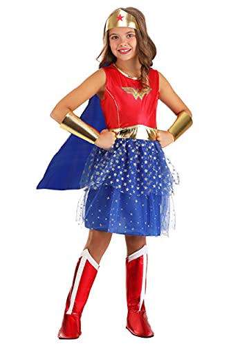 Disfraz Completo de Wonder Woman para Niñas con Vestido y Accesorios miniatura 1