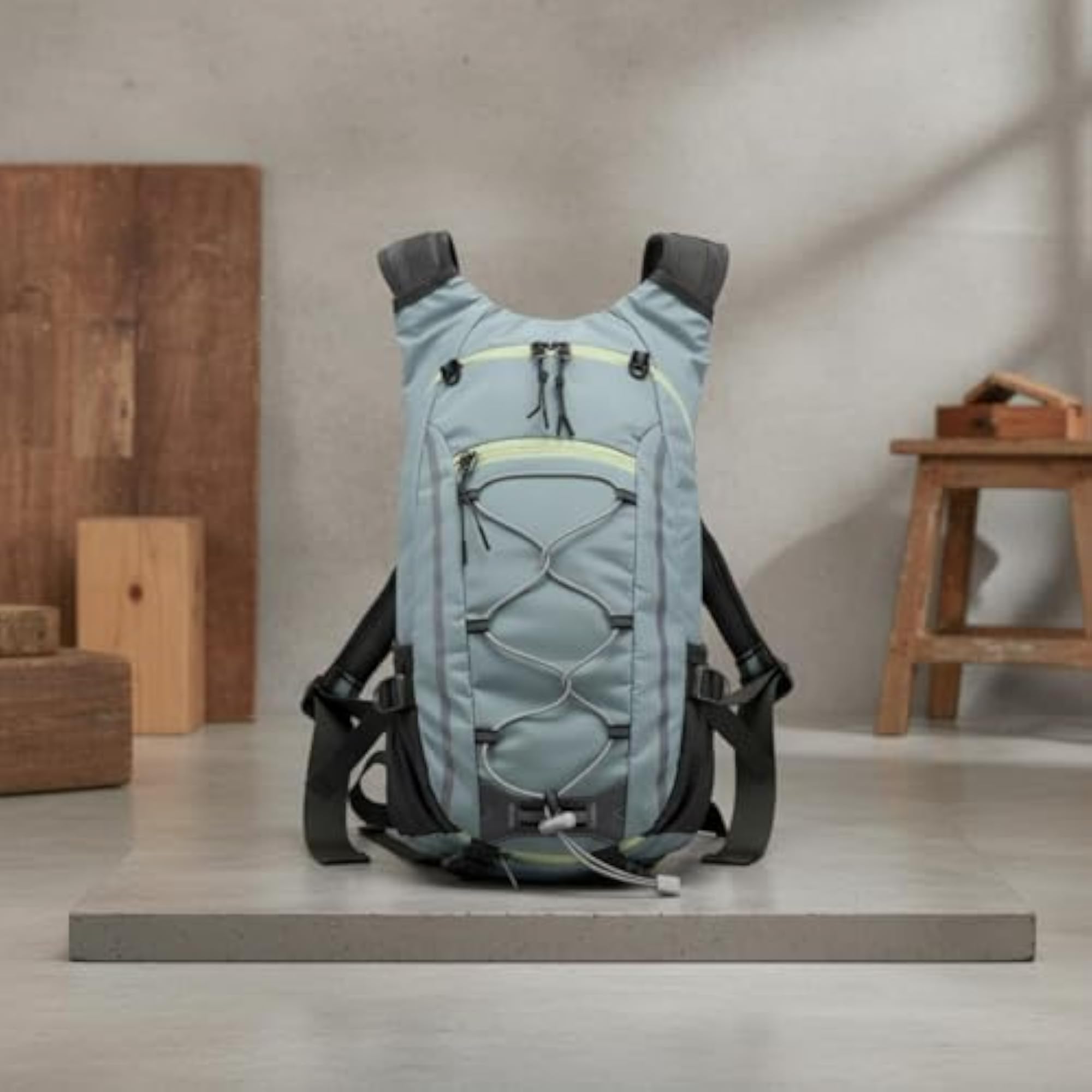 Lightweight Breathable Running Hydration Vest Backpack, Off-White