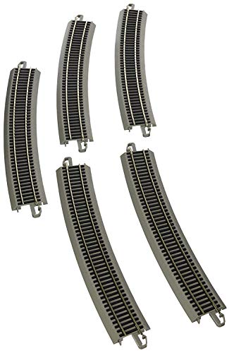Rails courbes Bachmann E-Z Track de 90,2 cm rayon 18° pour modélisme ferroviaire (pack de 5)