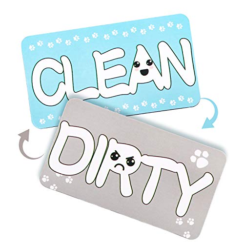 DIYMAG Dishwasher Magnet Clean Dirty Sign 4 Pack, Super Strong Reversible Dish Washer Magnet Indicator, Rectangles and Octagons Kitchen Stickers for Washing Machines