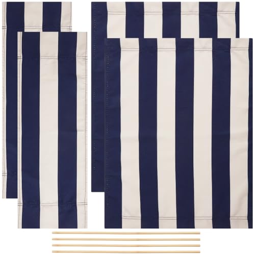 GORGECRAFT 2 Sets Directors Chair Covers Canvas Replacement Midnight Blue