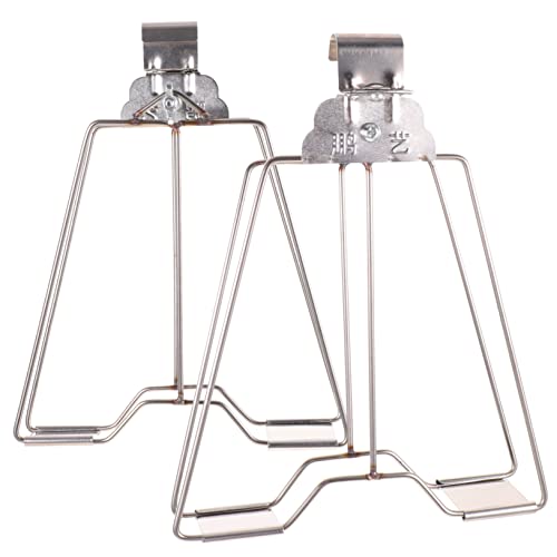 ABOOFAN 2Pcs Chicken Grill Clip Practical Hanging Clamp for Fish Meat Vegetables Heat Resistant Easy to Clean Lightweight Design for Outdoor Barbecue