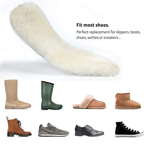 Plantillas de piel de oveja para hombre y mujer, gruesas y suaves miniatura 6